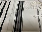 TALITNIA Prayer Shawl, Black, silver, white - Made in Israel