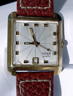 Rare: DOXA grafic square Bauhaus men's watch gold plated, model 11788, working