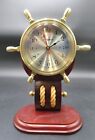 Howard Miller Britannia Table Clock 613467 Weather & Maritime Ship's Wheel Clock