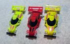 Tyco Fast Traxx hoslotcar bodies,3 count red+yellow,new condition