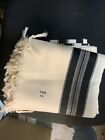 Kosher Tallit Talis Prayer Shawl 100% Wool size 80 israel Black stripes