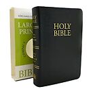 KJV Compact Bible cuir collé grand imprimé