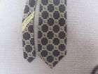 Valentino Tie Cravatte Italy olive/taupe  and gold dis. n. 65174 100% silk