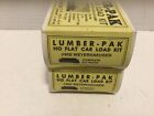 2 HO Jaeger Lumber-Pak Flat Car Load Kits Weyerhaeuser Lumber #600 NIB