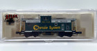 N ATLAS 30471 EV EXTENDED VISION CABOOSE CHESSIE SAFETY C&O 3143 GREEN