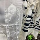 XL Talitnia Wool Tallit Prayer Shawl Black & White Kosher Israel Jewish Model 70