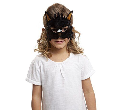 Viving Costumes 203589 Cat Sequin Mask, Multi Color, One Size - Afbeelding 1 van 1