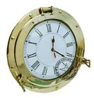20 Inch Brass Marine Ship Porthole Clock Analog Clock Nautical Wall Clock Gift