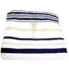 HolyLandMarket Mens Messianic Shawl / Tallit - The Messiah Tallit Navy Blue /