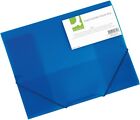 Q-Connect A4 Elasticated Folio - Blue