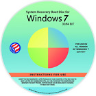 Reinstall DVD for Windows 7 All Versions 32/64 Bit. Recover, Restore, Repair Boo