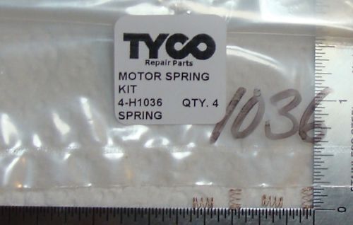 4 NEW MOTOR SPRINGS, TYCO PART # H1036 KIT FOR TYCO TRAINS MADE IN HONG KONG - Picture 1 of 2