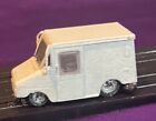 Tyco white Mail truck lowrider,hoslotcarTCRchassisW/guidePin,custom