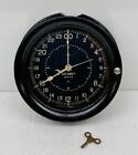 Vtg Seth Thomas 1943 WWII U.S Navy 24 Hour Military Clock -  Runs - Needs Repair