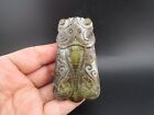 Chine jade ancien, culture Hongshan, jade naturel, jade, cigale rare, pendentif Q625