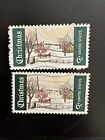 set of 2 - STAMP US SCOTT 1384 "Christmas" 6 CENT 1969 USED