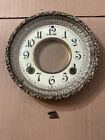 Antique Ansonia Open Escapement Royal Bonn Clock Dial & Bezel Door Parts