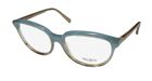 NEW VERA WANG LUXE FABIENNE EYEGLASS FRAME FULL-RIM ITALY OVERSIZED BLUE SK