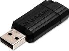 Verbatim 32GB PinStripe USB 2.0 Flash Drive, Black, 49064