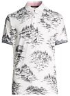 GREYSON WOLF TOILE SHORT SLEEVE POLO SHIRT WHITE ARCTIC XL