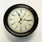 M. Low Ship's Clock - U.S. Government Ship's Clock - 8 1/2" Dial ~ 10 1/4" Case