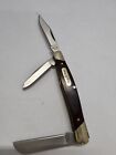 Vintage Buck Knife, 3 Blades, Folding Pocket Knife ,  373 ,Wood Handle.