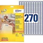 Avery L4730REV-25 Self-Adhesive Removable Labels, 270 Labels per A4 Sheet, white