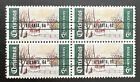 #1384 Precancel block of 4, "ATLANTA, GA", MNH