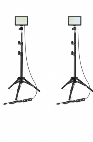 Lighting Video Recording Decade 88 LED Dimmable 5600K & adjustable tripod/ color - 第 1/4 張圖片