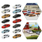 50pcs HO Scale Model Cars Vehicles 1:87 Building Scenery Railway Layout C100