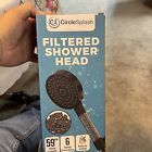 Mineral Filtered Shower Head Black with 59" Hose and 6 Shower Settings