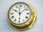 LARGE BRASS SESTREL ENGLAND SHIPS BULKHEAD MECHANICAL WINDING CLOCK DECK WATCH