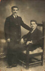 #19192 Greece 1920s. Men. Photo PC size RPPC.  