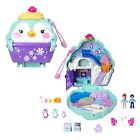 Polly Pocket Dolls and Playset, Travel Toy with Fidget Exterior, Snow Sweet Peng