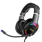 Gaming Headset with Mic for PS5 PS4 xBox Series X/S Switch PC, Wired 3.5mm RGB