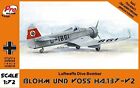 1/72 Blohm und Voss HA.137-V2 Luftwaffe WW2 Bomber Aircraft Kit Pro Resin 72013