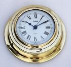 ALL BRASS STOCKBURGER GERMANY SHIPS BOAT YACHT MARINE QUARTZ CLOCK DECK WATCH