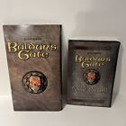 Baldur's Gate (PC, 1998) complet avec manuel de manchette de disque et bloc-notes génial !
