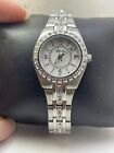 Relic ZR11788 Womens Watch Silver Tone Bracelet Band Crystal Accents Date-R10