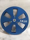 One Pair Blue TAPE REEL Akai 7" inch Light Metal Aluminum Take Up Reel