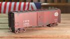 HO SCALE Weathered Indiana Harbor Belt 40' Boxcar Brown 