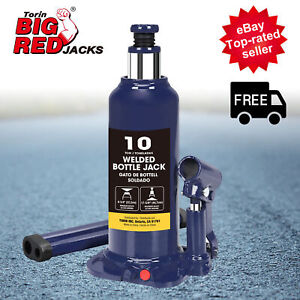 BIG RED Torin Welded Hydraulic Car Bottle Jack for Auto Repair, 10Ton, AT91003BU