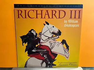 RICHARD III Criterion 2-Laserdisc LD WIDESCREEN EXCELLENT CONDITION OLIVIER - Picture 1 of 2