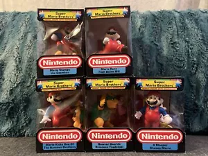 1988 Super Mario Bros Trophy Figures Set Of 5 - Picture 1 of 9