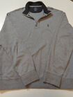 Polo Ralph Lauren Mens Sweater 1/4 Zip Performance Pullover 180/100A Large Gray