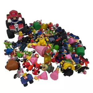 Mixed Large LOT Nintendo Super Mario Bowser Peach Toy Figures Cake Toppers  - Picture 1 of 5