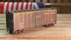 HO SCALE Weathered Bangor & Aroostook 40' Boxcar Brown  