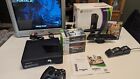 Microsoft Xbox 360s 4GB Gaming Console and Kinect With Box And Games- Black