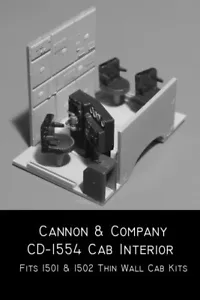 Cannon & Company CD-1554 HO Cab Interior Kit for 1501 1502        MODELRRSUPPLY  - Picture 1 of 3