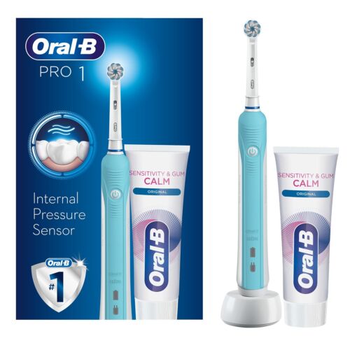 Oral-B Pro 1-650 Sensi Ultrathin Electric Toothbrush with Bonus Toothpaste